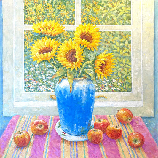 Five Sunflowers & Seven Apples