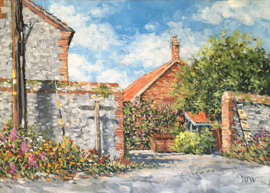 Cottage with Street Flowers, Cley-next-the-Sea