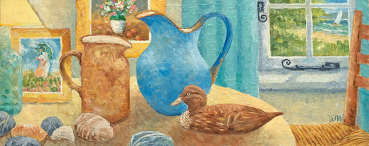 Still Life with a Blue Vase